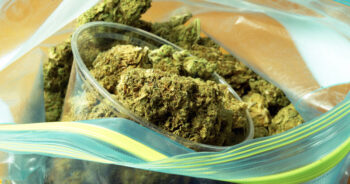 Påse med cannabis