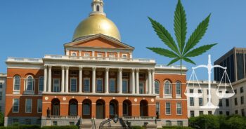 Massachusetts State House med cannabisreformbilder