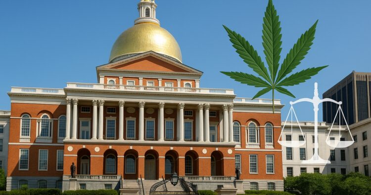 Massachusetts State House med cannabisreformbilder