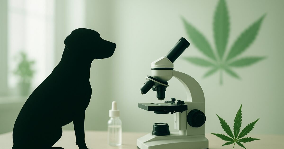 Forskning om CBD och hundcancer i laboratoriemiljö