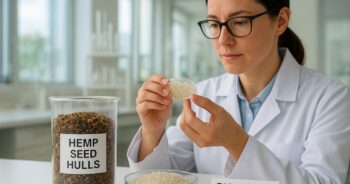 Forskare testar hampa-fröskal i bioplast