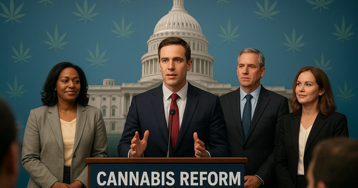 Ilhan Omar och andra ledamöter diskuterar cannabisreform i USA