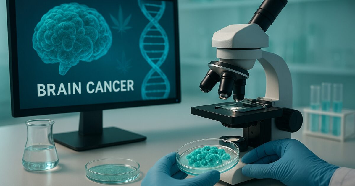Forskare studerar cannabinoider mot glioblastom i laboratorium