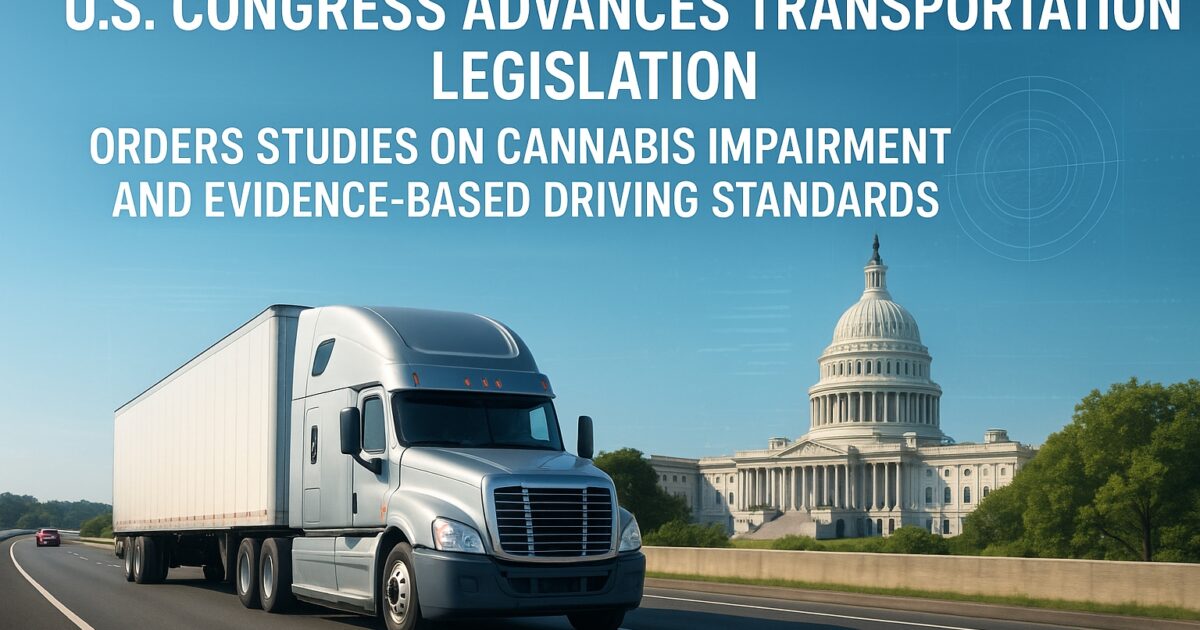 USA:s kongress diskuterar nya standarder för cannabis och körförmåga