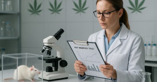 Forskare analyserar data från en studie om CBD, stress och minne.
