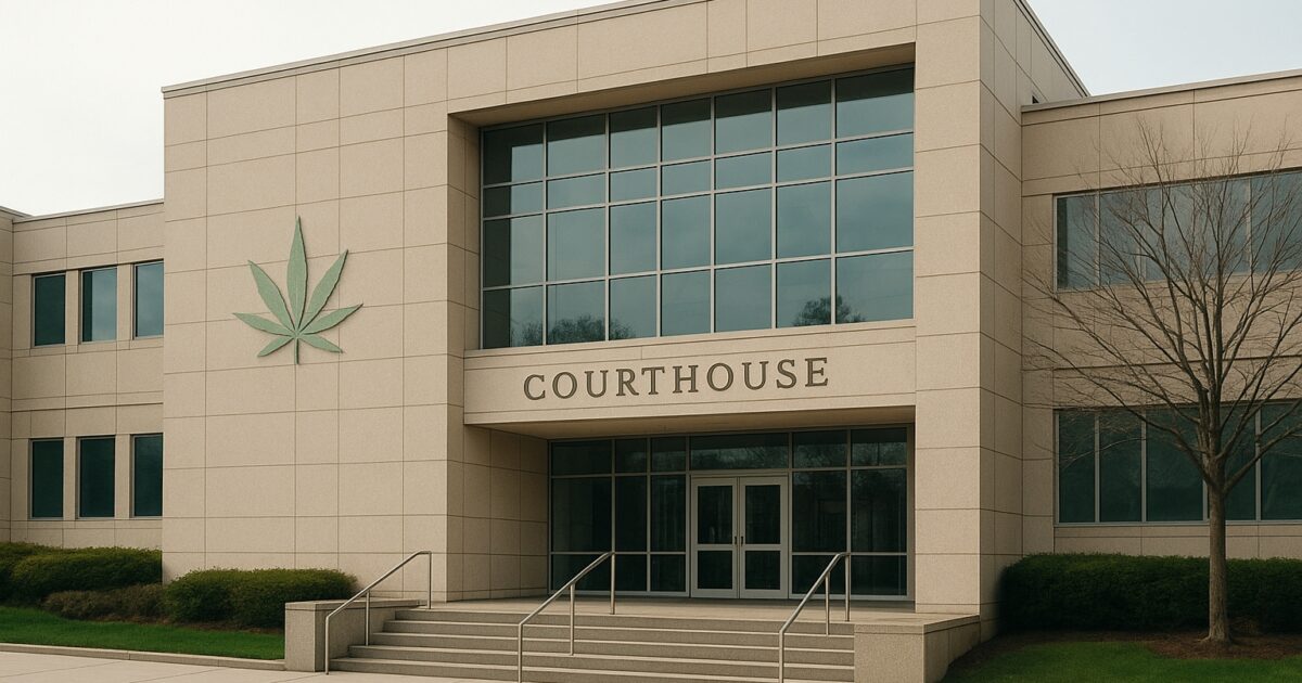 Domstolsbyggnad i New Jersey med diskret cannabisinslag