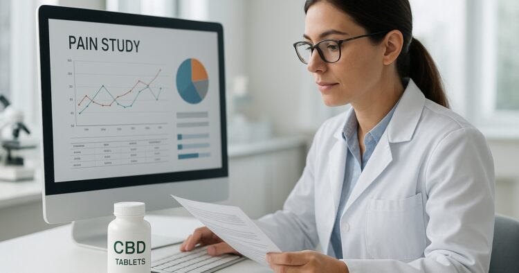 Forskare granskar resultat från en CBD-studie om nervsmärta.