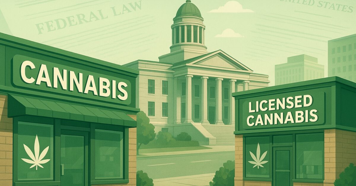 Legala cannabismarknader i USA pressar ner federala åtal till rekordlåga nivåer.