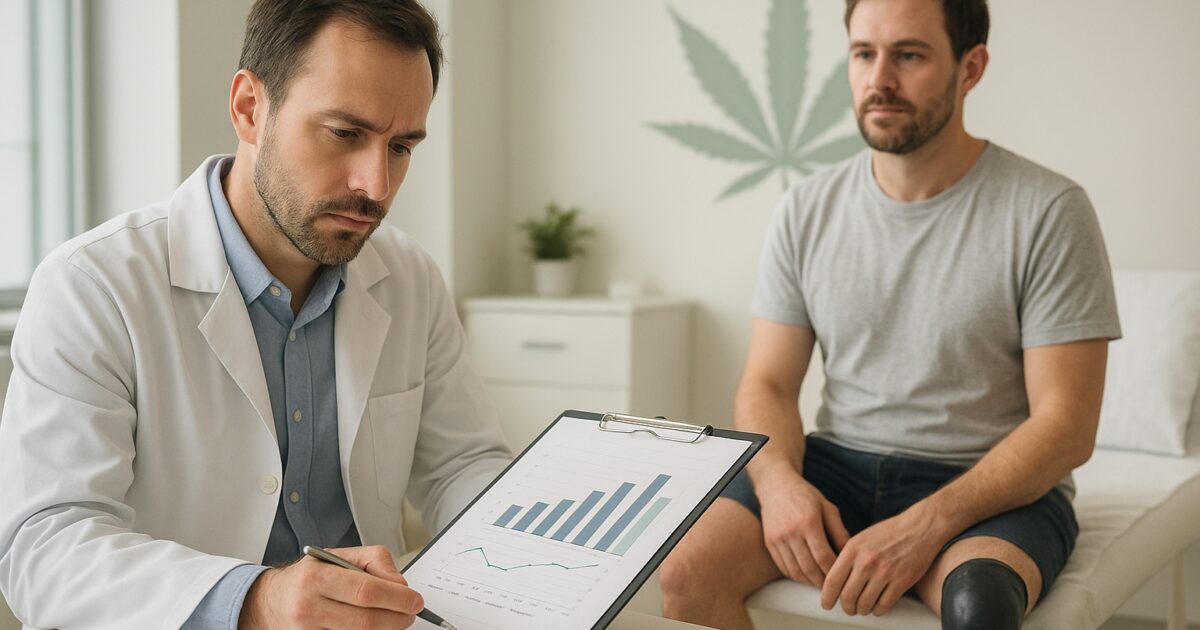 Forskare studerar cannabinoider mot fantomsmärta i en klinisk miljö.