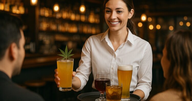 Restaurang med THC-drycker som alternativ till alkohol