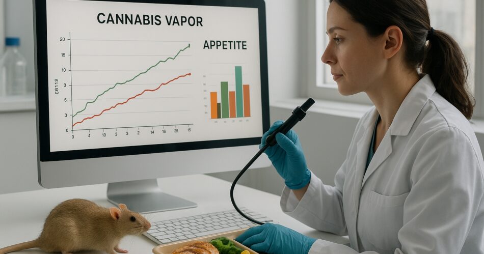 Forskare studerar cannabis, aptit och råttor i ett laboratorium